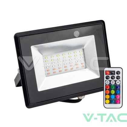 30W LED Прожектор RGB Дистанционно 