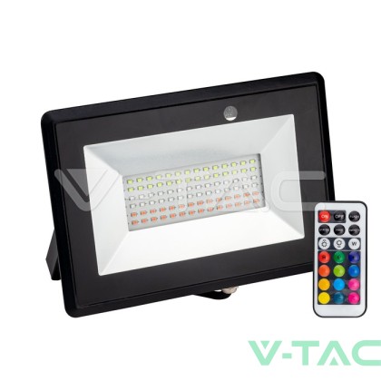 50W LED Прожектор RGB Дистанционно 