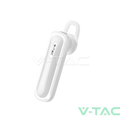 Bluetooth Слушалка 70mAh Бяла