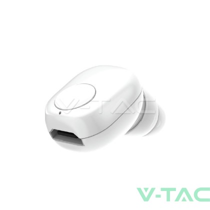 Bluetooth Слушалка 55mAh Бяла