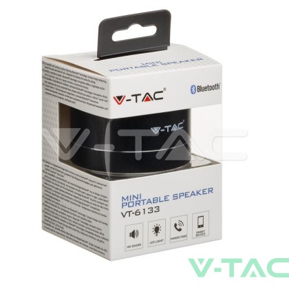 Bluetooth Колона Метална + TF Слот - 400mah Черна 