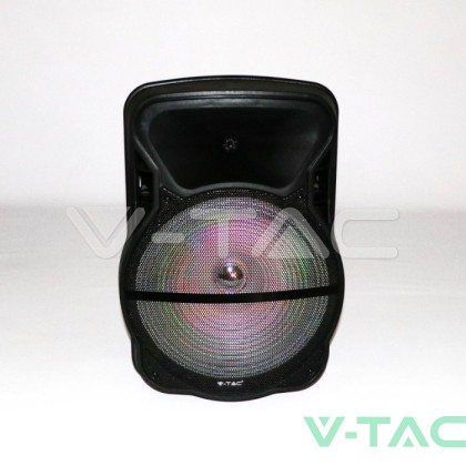 50W Колона С 1 Безжичен + 1 Жичен Микрофон RF Контрол 15inch 