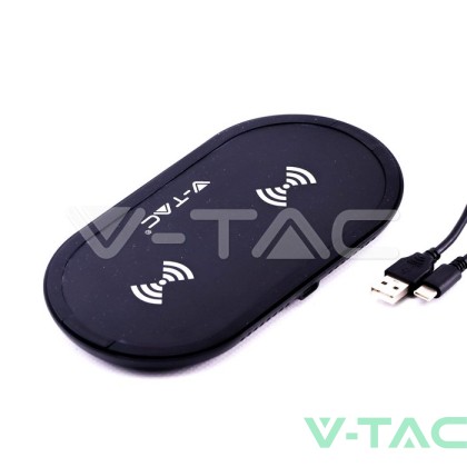 Безжична Зареждаща Подложка 5W+5W Черна 