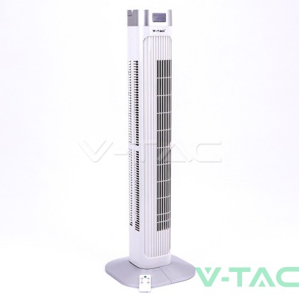 55W Вентилатор С Дистанционно И Дисплей За Температура 36INCH Бял 