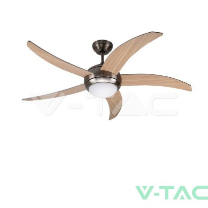 2*Е27 LED Тяло/Вентилатор Таван Дистанционно 5 Перки 60W AC Мотор