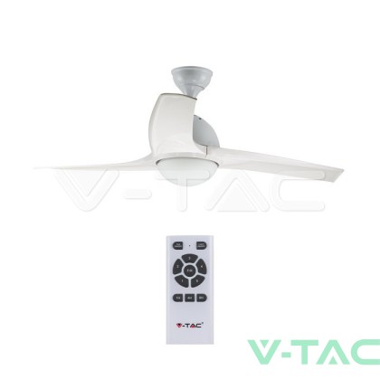 15W LED Тяло/Вентилатор Таван Дистанционно  3 в 1 3 Перки Бяло 60W AC Мотор