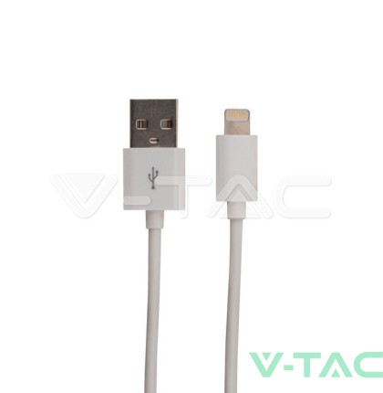 Iphone Кабел Бял MFI Лиценз 1.5М