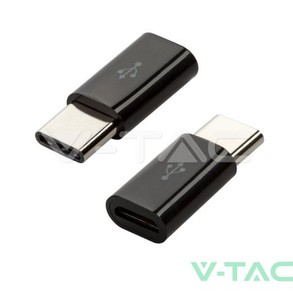 Преходник Micro USB Към Type C Черен 