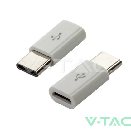 Преходник Micro USB Към Type C Черен 