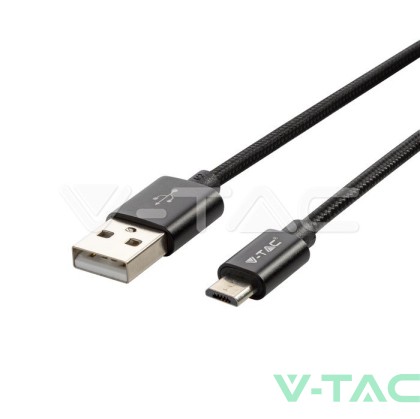 1 M Micro USB Кабел Черен - Platinum Серия