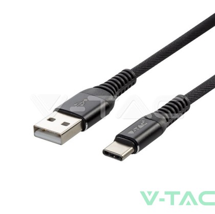 1 M Type C USB Кабел Черен - Diamond Серия 
