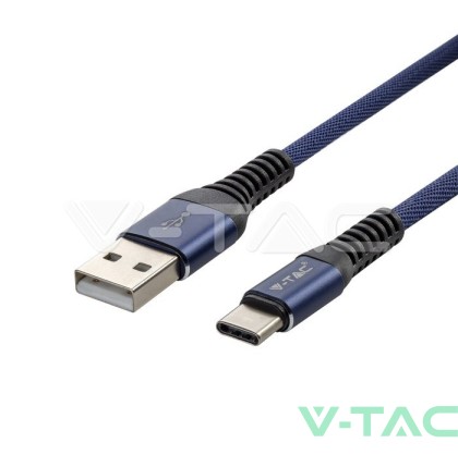 1 M Type C USB Кабел Син  - Gold Серия