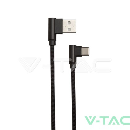 1 M Type C USB Кабел Черен - Diamond Серия 