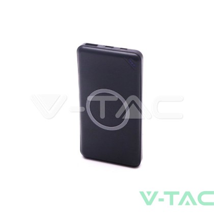 Външна Батерия 10К Mah Безжично Зареждане 1 USB + Type C Черна 
