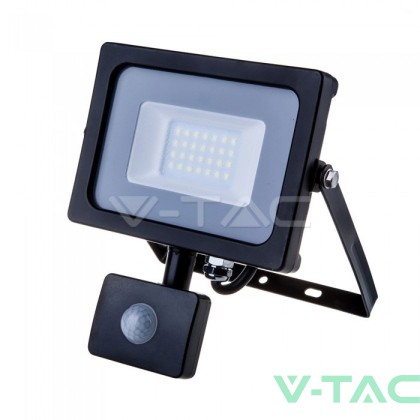 20W LED Прожектор Със Сензор  SAMSUNG ЧИП  Черно Тяло 4000К