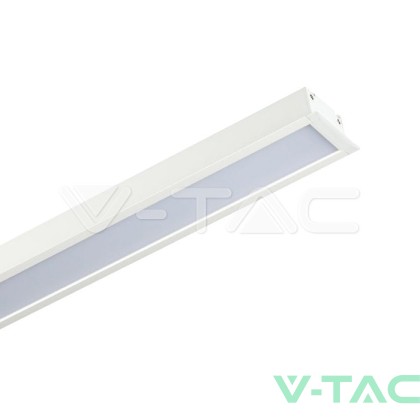 LED Линейно Осветление SAMSUNG ЧИП - 40W За Вграждане Бяло Тяло 6400К 1211x70x35mm