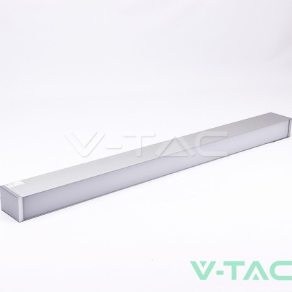 LED Линейно Осветление SAMSUNG ЧИП - 60W Висящо Сиво Тяло 4000К 1200x75x105mm