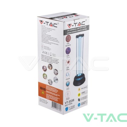 38W UVC Лампа Сензор + Дистанционно 