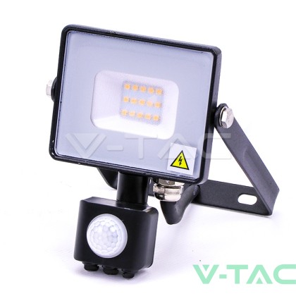 10W LED Прожектор Със Сензор  SAMSUNG ЧИП  Черно Тяло 3000К