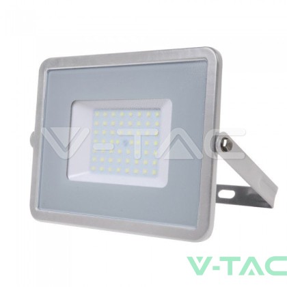 50W LED Прожектор SAMSUNG ЧИП SMD SLIM Сиво Тяло 6400К 120LM/W