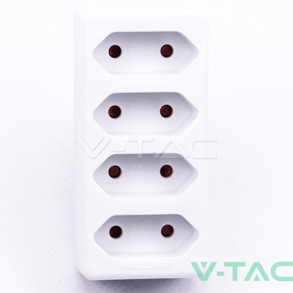4 Щепсел Разклонител 4Х Мини 10А 250V 
