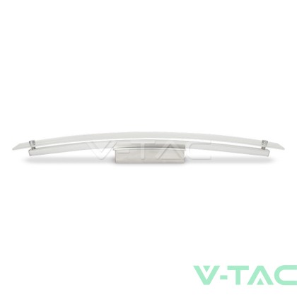 12W LED Стенна/Таванна Лампа Стъкло/Хром 4000К