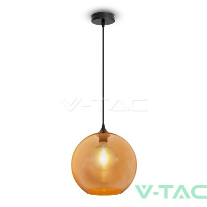 Пендел Стъклен Сфера Amber ф300