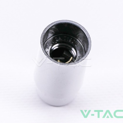 E14 LAMP HOLDER BACKELITE Бяла