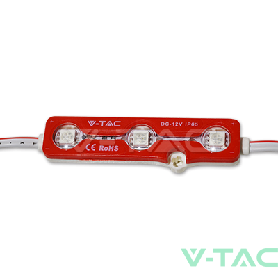 LED Модул 3LED SMD5050 Red IP67 