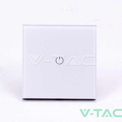WIFI SMART Touch Ключ Единичен Бял 