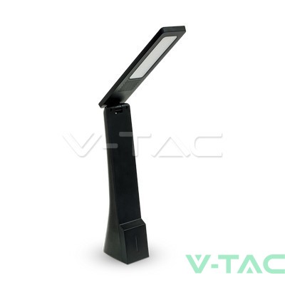 4W LED Настолна Лампа Черна Презаредима 