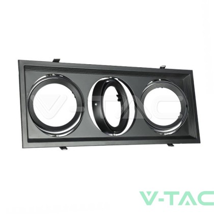 3xAR111 Тяло За Вграждане Релеф Черно Тяло 