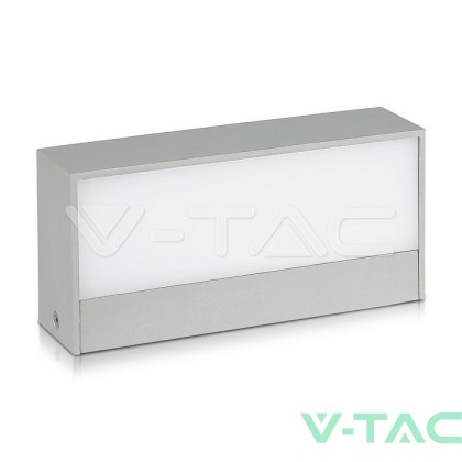 9W Фасаден Аплик 2 Посоки Сив 42000К IP65 