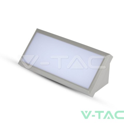 12W Фасаден Аплик Ъглов Сив 3000К IP65