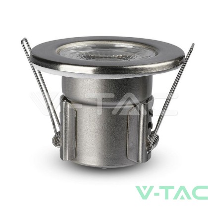 5W LED Луна Пожароустоичива Никел Димираща 3000К