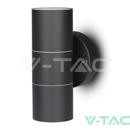 GU10 Wall Fitting Stainless Steel Body Matt Black IP44  2Way