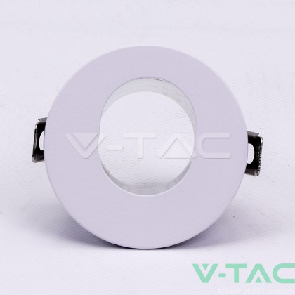 GU10 Отливка Кръг Бяло+Хром VT-874
