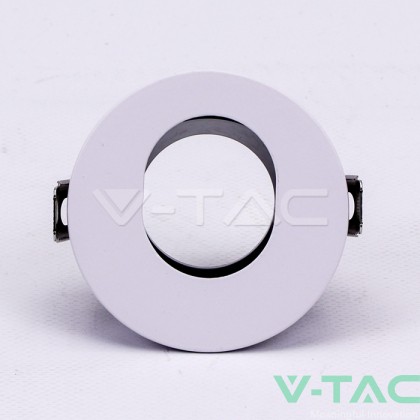GU10 Отливка Кръг Бяло+Черно VT-874