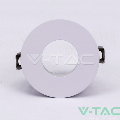 GU10 Отливка Кръг Бяло+Хром VT-873