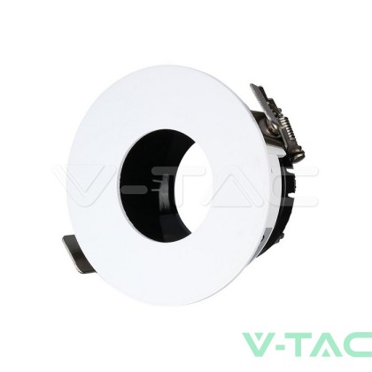 GU10 Отливка Кръг Бяло+Черно VT-873