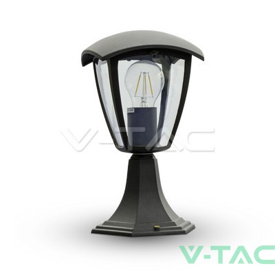 Градиснки Стълб 30см E27 Черен IP44 