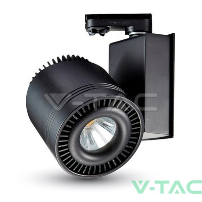 33W LED COB CRI>95 Прожектор Релсов Монтаж Черно Тяло 5000K 