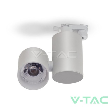30W LED Прожектор Релсов Монтаж БялоТяло 3000K 5 Години Гаранция 5 Години Гаранция 