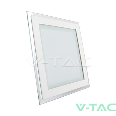 12W LED Панел Стъклено Тяло - Квадратен Модул  3000K