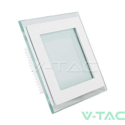 6W LED Панел Стъклено Тяло - Квадратен Модул  3000K