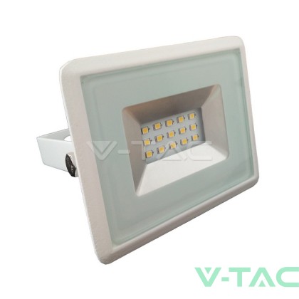 10W LED Прожектор E-Series Бяло Тяло 3000K  