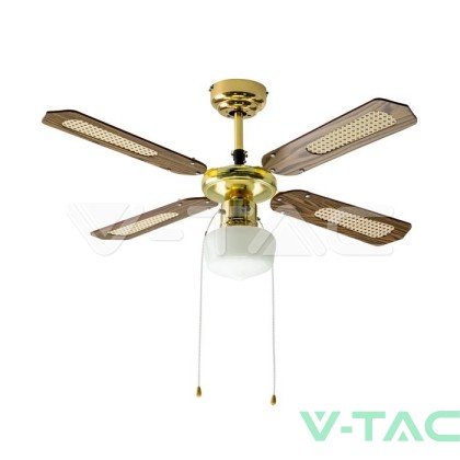 1*Е27 LED Тяло/Вентилатор Таван  4 Перки 50W AC Мотор