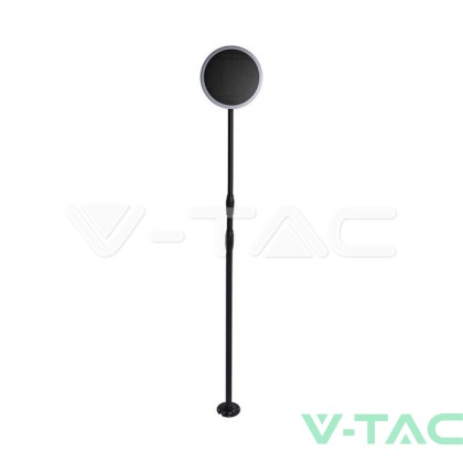 8W LED Соларно Градински Тяло Черно Бяло Тяло 4000K