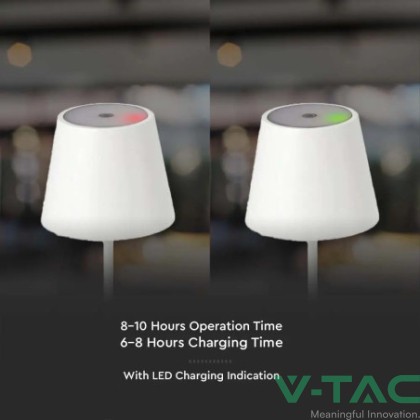 3W LED RECHARGEABLE DESK LAMP(TOUCH DIMMABLE) 4000K WHITE BODY