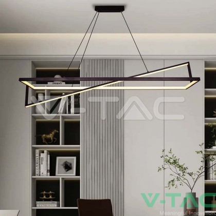 LED Осветител 45W Висящ Димиращ Черен 3000К